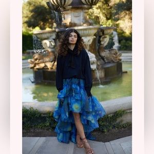 Selkie Van Gogh Starry Night Peony skirt 4X